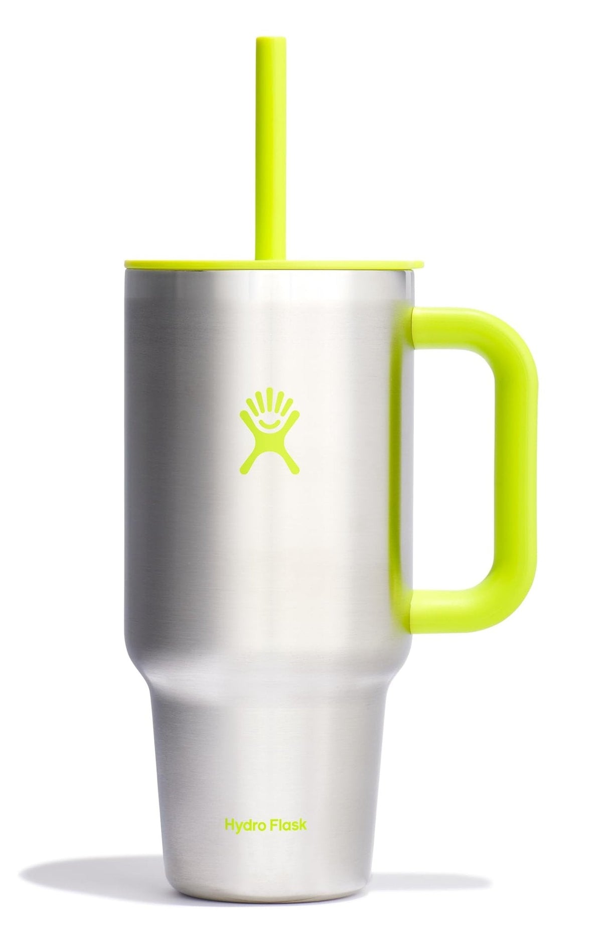 Hydro Flask 40 Oz Travel Tumbler with Handle, Lid and Straw - Insulated Stainless Steel in Sugarplum