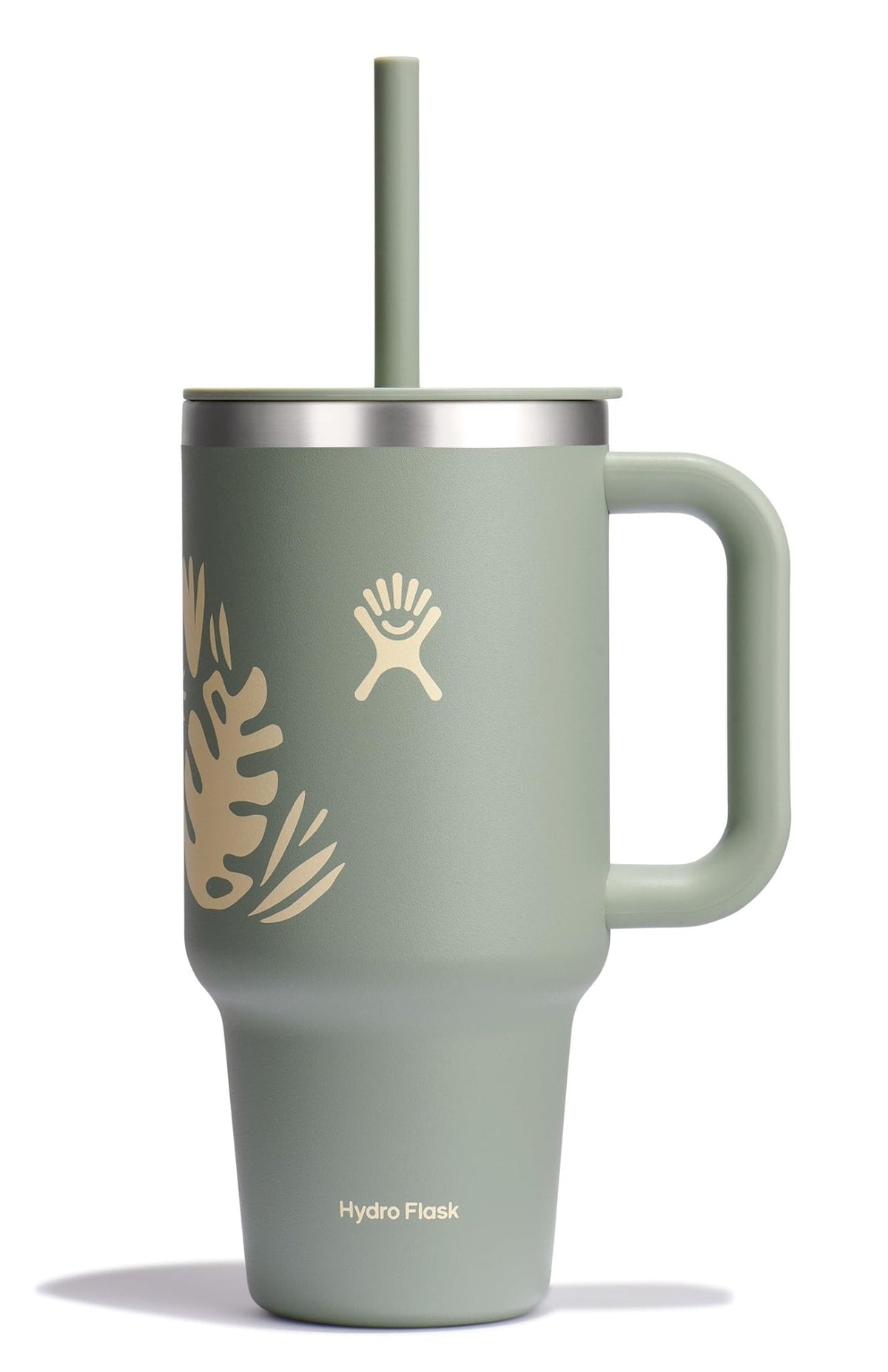 Hydro Flask 40 Oz Travel Tumbler with Handle, Lid and Straw - Insulated Stainless Steel in Sugarplum