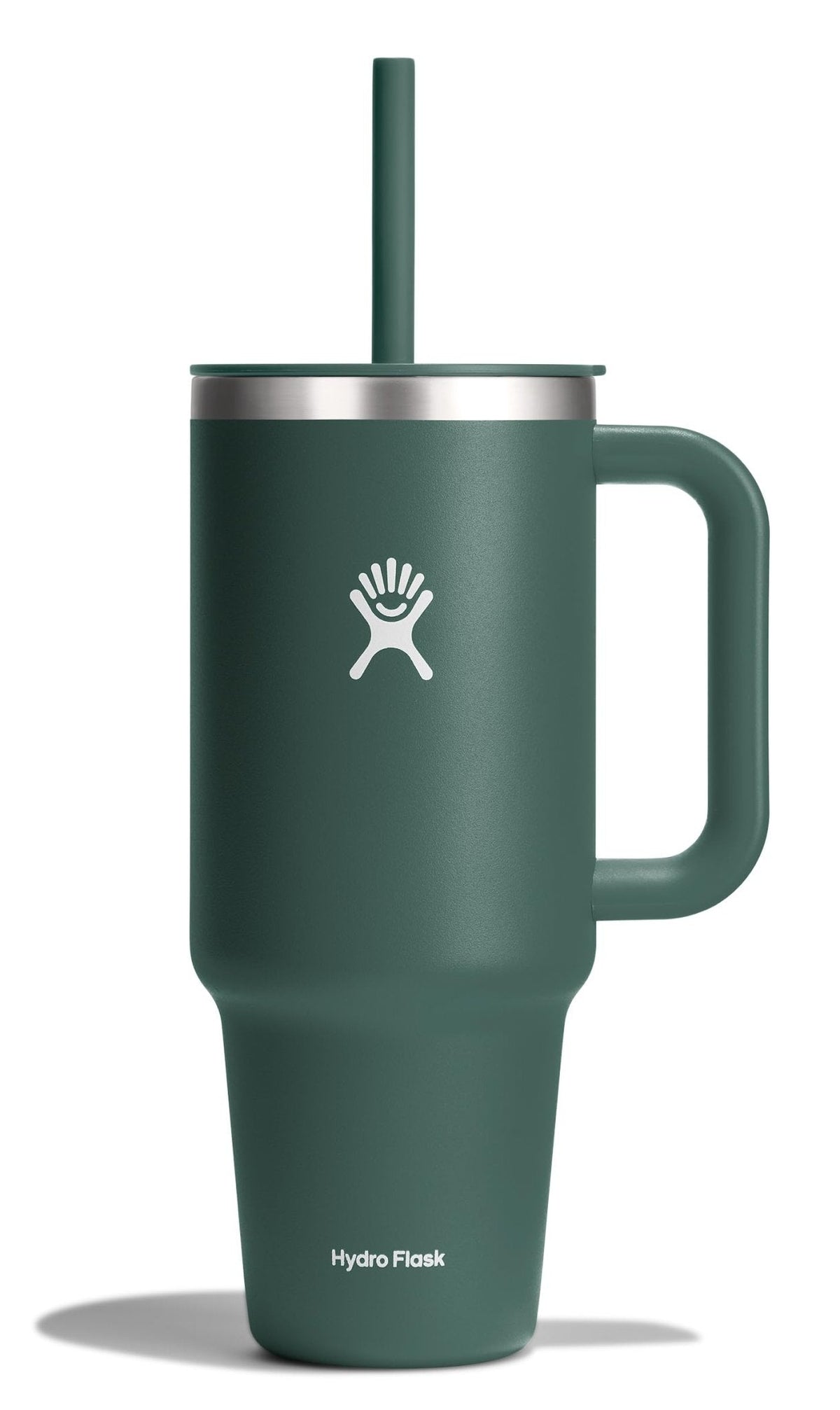 Hydro Flask 40 Oz Travel Tumbler with Handle, Lid and Straw - Insulated Stainless Steel in Sugarplum