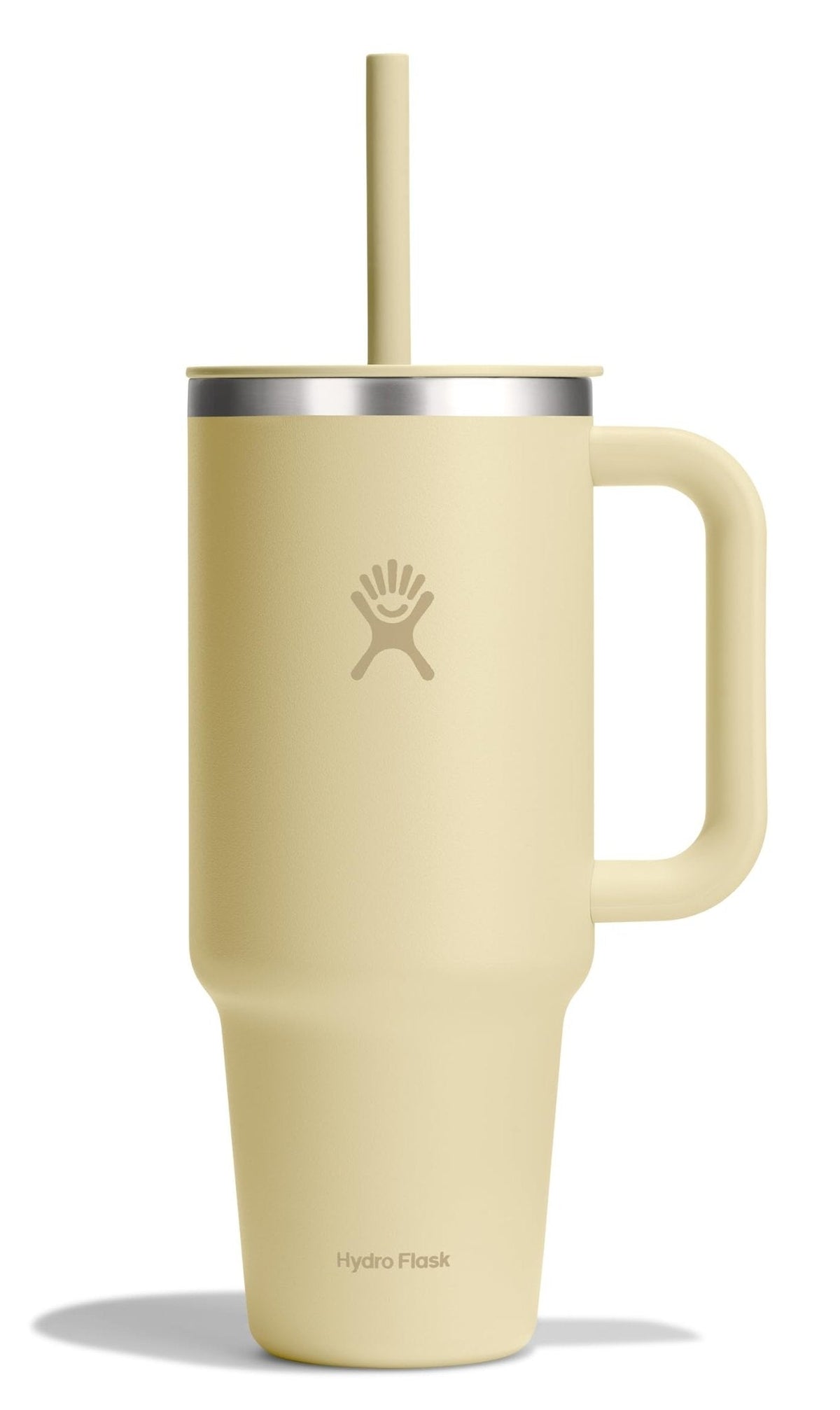 Hydro Flask 40 Oz Travel Tumbler with Handle, Lid and Straw - Insulated Stainless Steel in Sugarplum